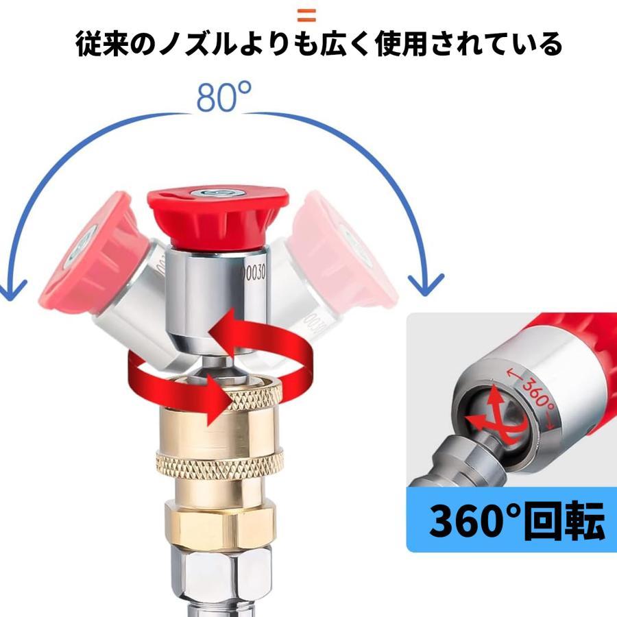 ☆おすすめ！☆Gaidohガイドー 可動式ノズル 高圧洗浄機ノズル 4000PSI