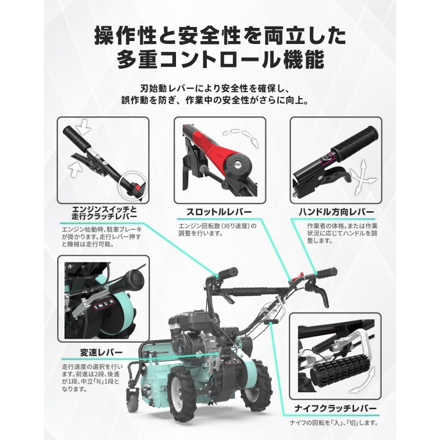 Kareyou ☆自走式草刈機☆Kareyou50cm刈幅／212ccエンジン搭載 36枚Y型