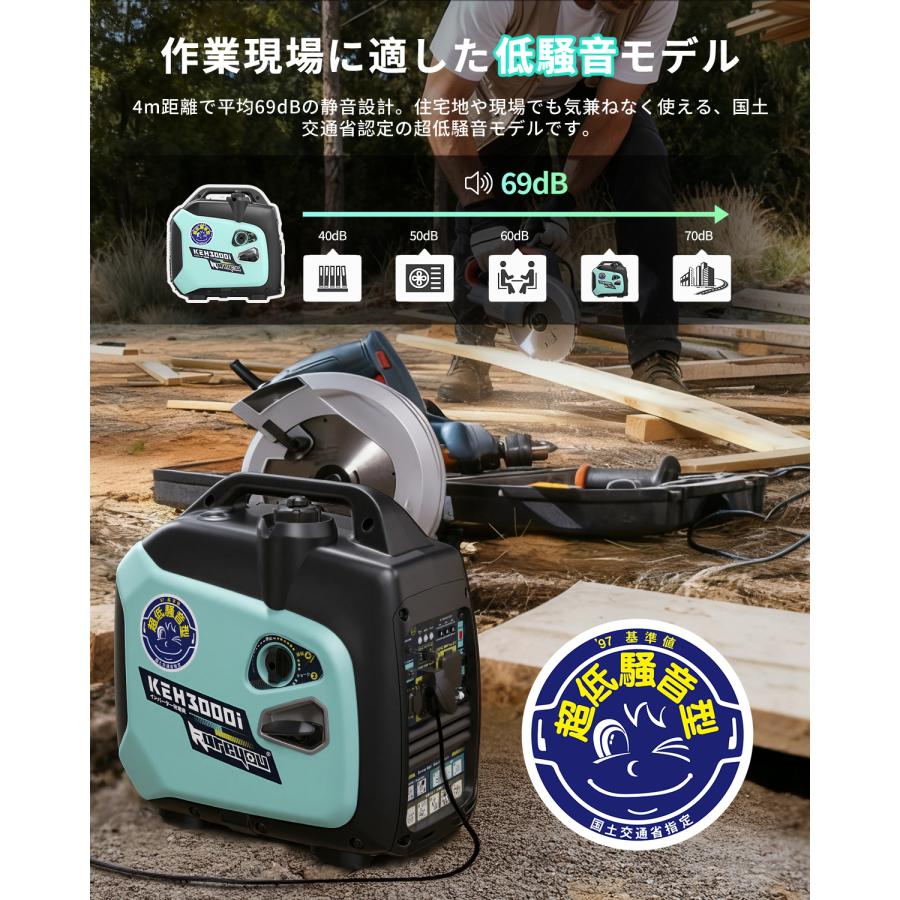Kareyou ☆新登場KEHシリーズ☆Kareyouインバーター発電機 3.0kVA
