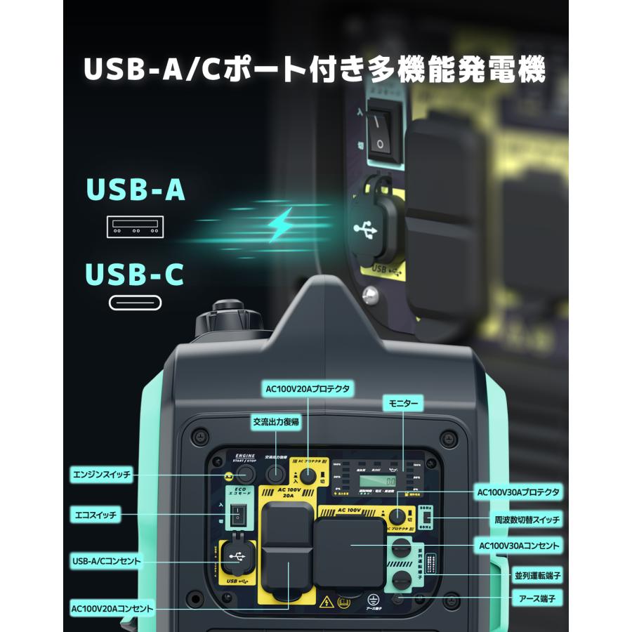 ★新登場KEHシリーズ★リモコン式インバーター発電機3.8kVA ガソリン発電機 新登場インバーター発電機KEHシリーズ】インバーター発電機