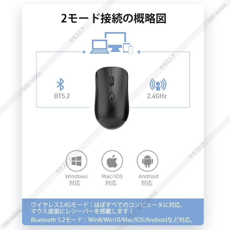 送料無料 マウス 無線 静音 小型 充電式 高精度 Win8/Win10/Mac/IOS/Android 三段式DPI調整 ワイヤレスマウス 軽量 充電可能 初心者 学生 オフィス ゲーム｜kiki-sutoa｜05