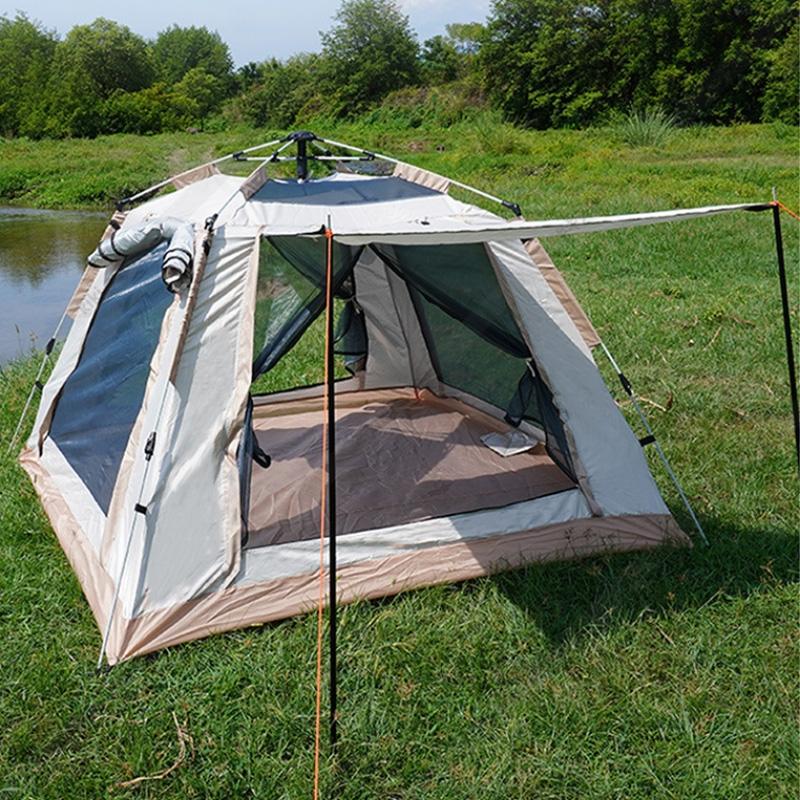 テント 2人用 ワンタッチテント キャンプ 二重層耐水日焼け止め