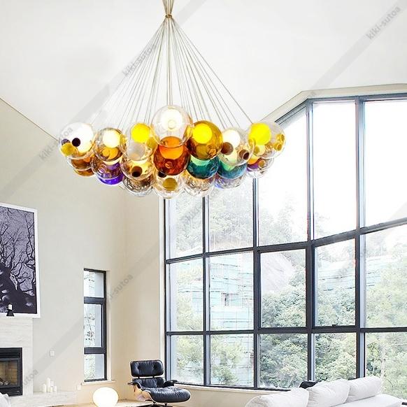 DIY ペンダントライト LED ガラス おしゃれ 北欧 ボール型 丸い形 天井