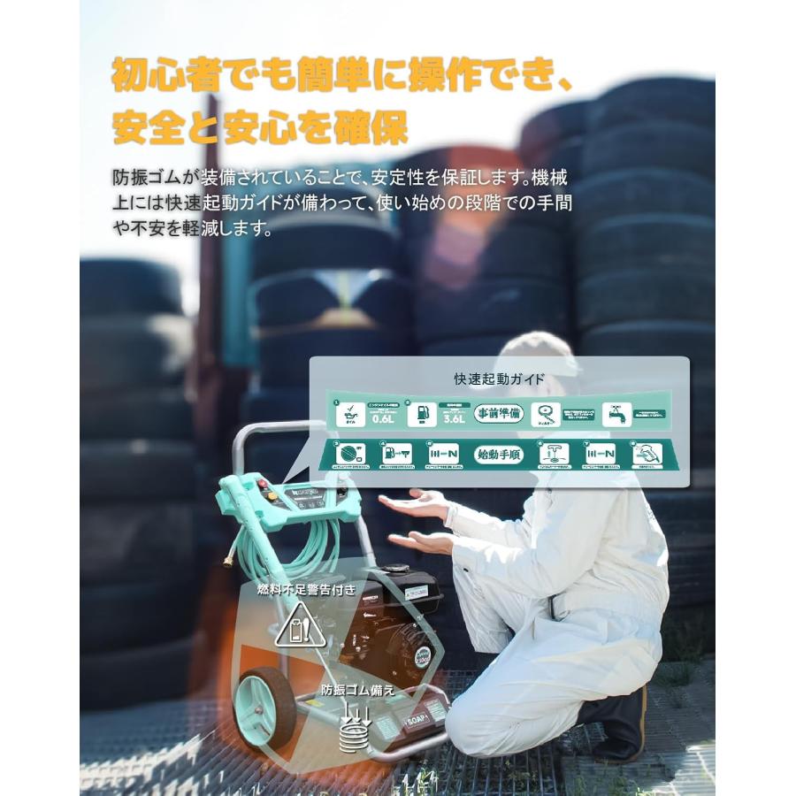 ★効果抜群！★Kareyouエンジン式高圧洗浄機 21Mpa ハイパワー 4つの Kareyou ☆効果抜群！☆Kareyouエンジン式高圧洗浄機 21Mpa ハイパワー