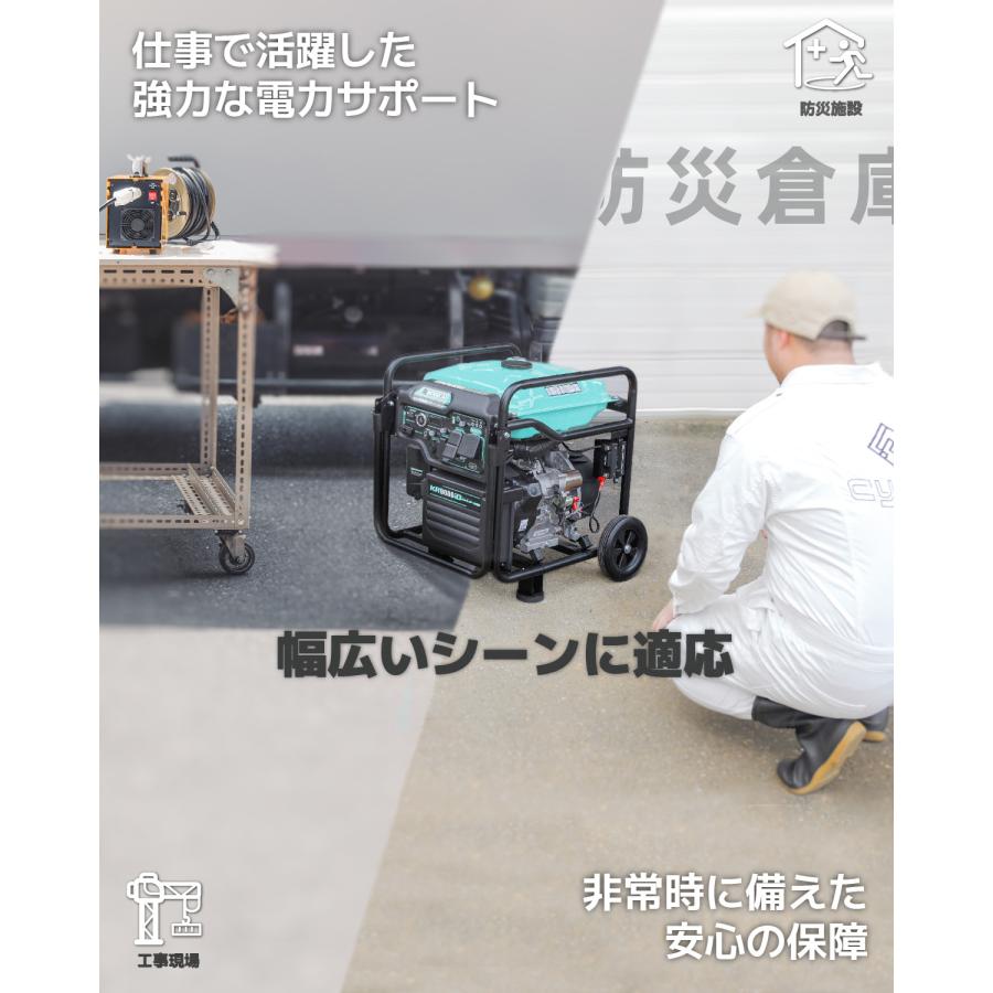 Kareyou ☆最大8.3kVAV☆Kareyouインバーター発電機 単相100V/200