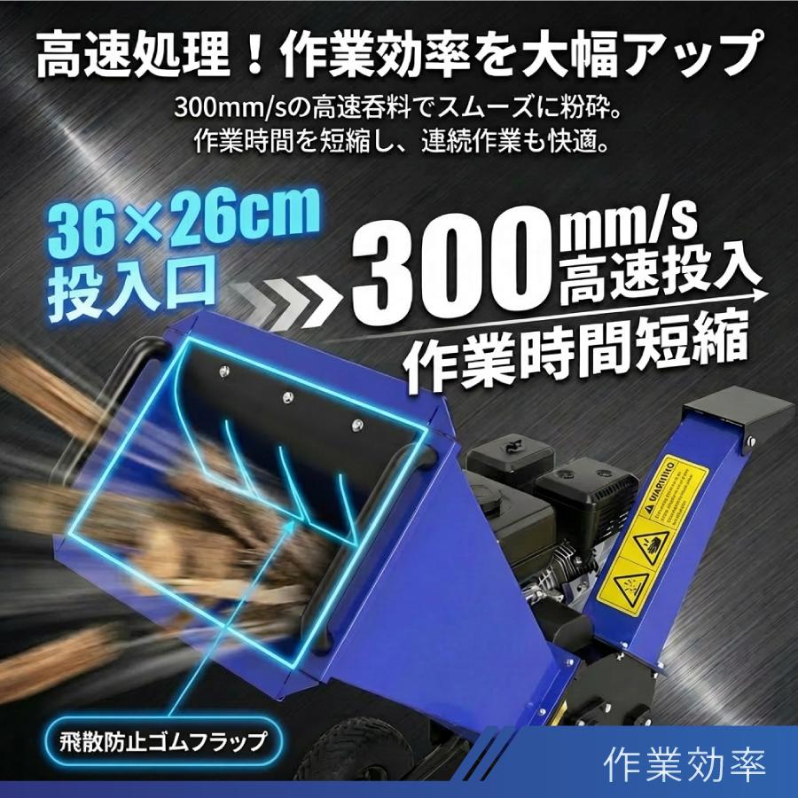 Gaidoh ☆軽量☆ウッドチッパー粉砕機 最大80mm対応 ガーデン