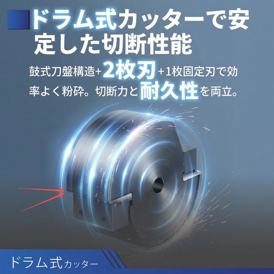 Gaidoh ☆軽量☆ウッドチッパー粉砕機 最大80mm対応 ガーデン