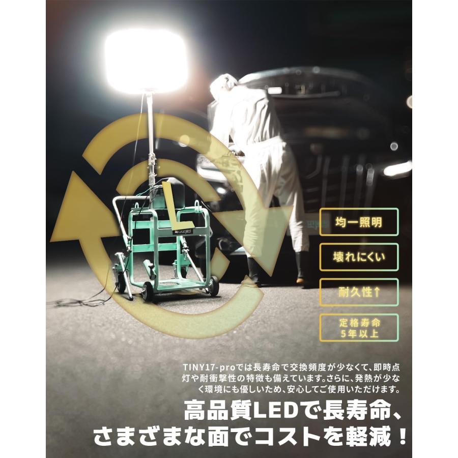 ★PSE認証付き★ バルーン投光器 200W LED 発電機用投光器 ポータブル Kareyou ☆PSE認証付き☆バルーン投光器 200W LED 発電機専用投光器