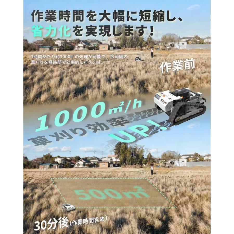 Kareyou ☆遠隔操作200m☆ ラジコン草刈機 YE480GS-RT 500mm刈幅
