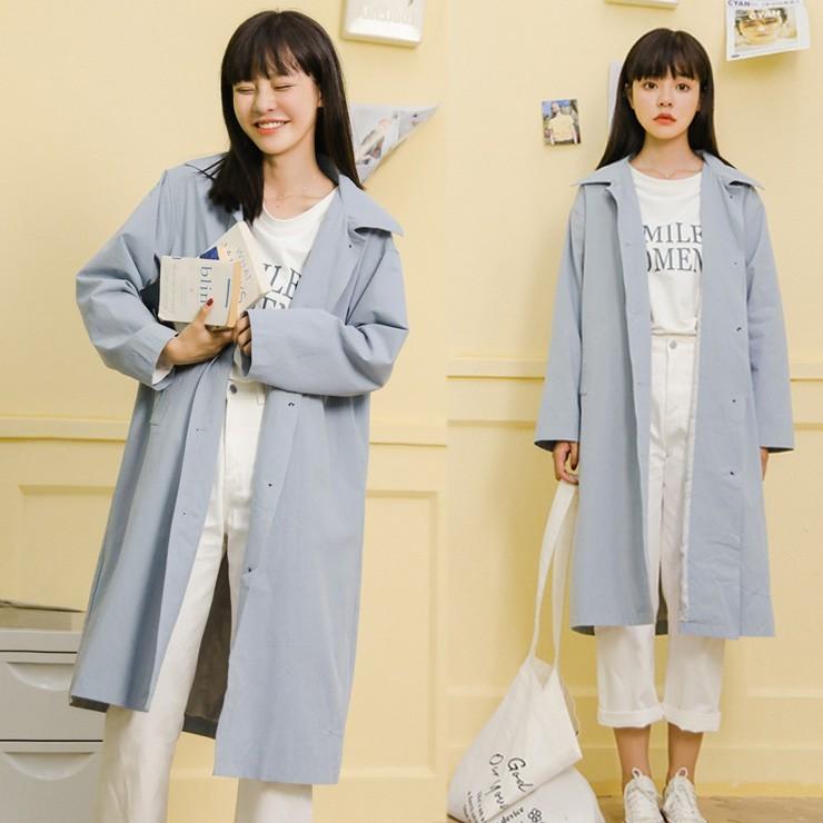 お勧め レディース オーバーサイズ ステンカラー 膝下丈 秋用 アウター スプリングコート 春用 コート 薄手 通勤 Ol ロングコート Auwat802 Kikiファッション 通販 Yahoo ショッピング