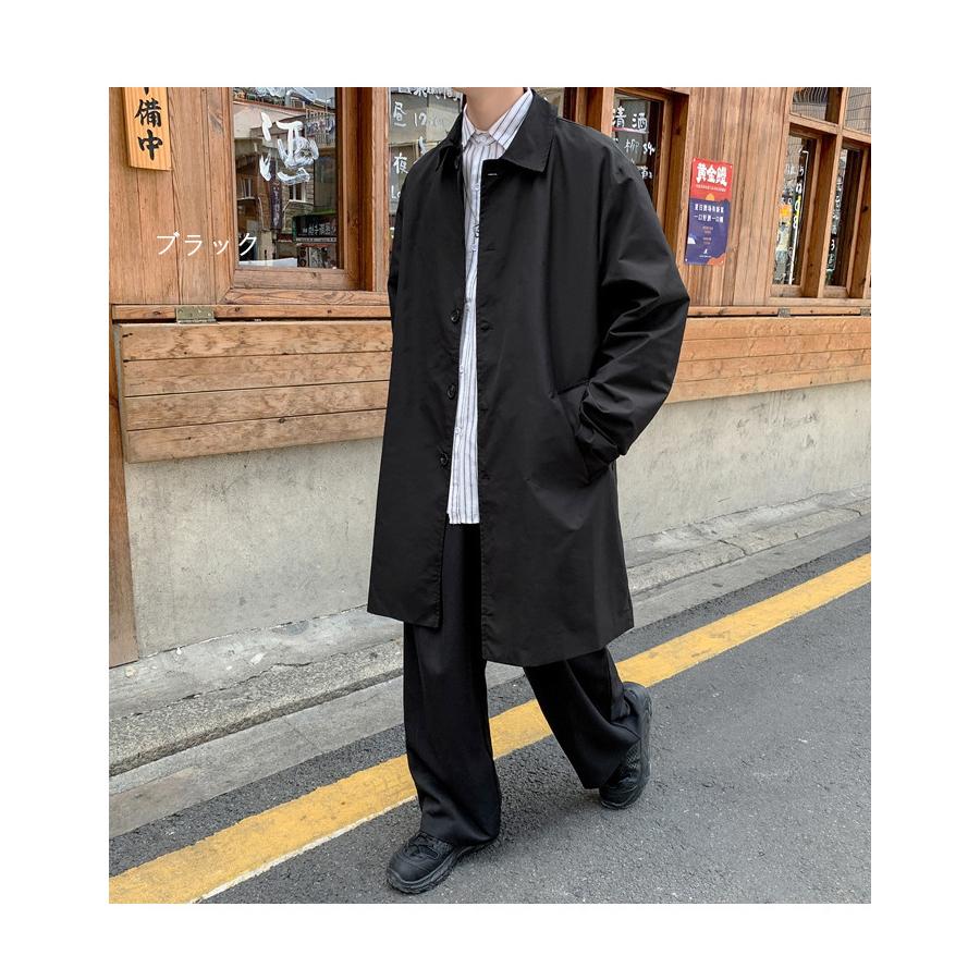 21春新作 メンズ 春 コート ロング丈 春用 シンプル 紳士用 通勤 ステンカラーコート スプリングコート 春秋 ライトアウター Mencoatc Kikiファッション 通販 Yahoo ショッピング
