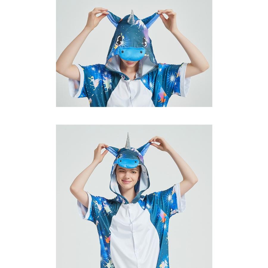 夏新作 大人 キッズ ユニコーン つなぎ 着ぐるみ パジャマ 半袖 メンズ レディース ジュニア Unicorn Sleep Jumpsuit Onesie Pajama 仮装 コスプレ 変装 Wtgown601 Kikiファッション 通販 Yahoo ショッピング