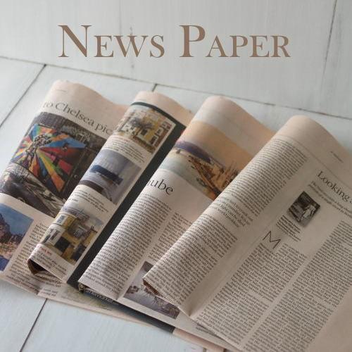 正規販売店 英字新聞 緩衝材用 ピンクペーパー5枚入り 未使用イギリスの英字新聞5枚セット 緩衝材などに Ask Koumuin Com