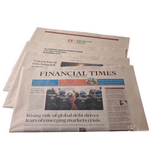 フィナンシャルタイムズ通常版 英字新聞ピンクペーパー5枚 : KIKISUU