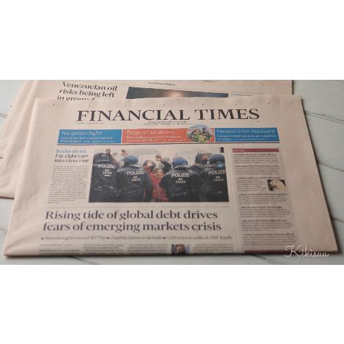 フィナンシャルタイムズ通常版 英字新聞ピンクペーパー5枚 : KIKISUU