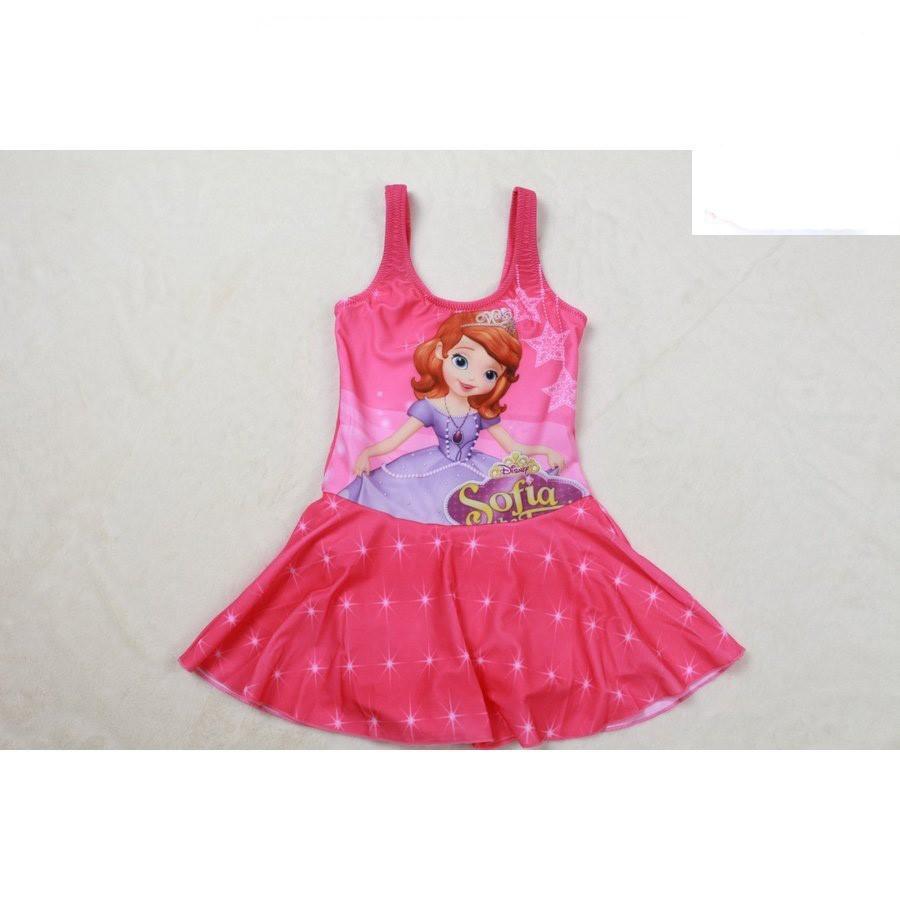 送料無料女の子水着 ワンピース水着 ディズニーソフィア水着 2 7才 水着子供 キッズ メール便対応 セール
