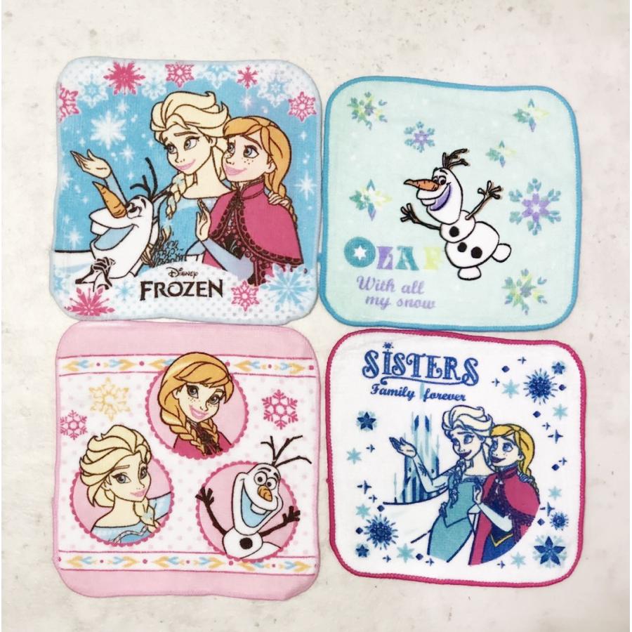 新入荷 ブランド激安セール会場 アナと雪の女王 ミニタオル4枚組 入園 入学 新学期 約15 15cm タオルハンカチ