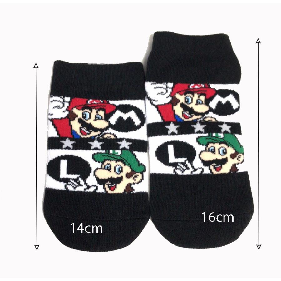 スニーカーソックス キャラクター スーパーマリオ 靴下 子供 男の子 21 145 貴公子ショップ 通販 Yahoo ショッピング
