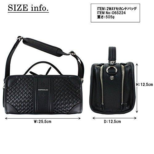 限定素材を使用 CASTELBAJAC カステルバジャック Epos エポス セカンドバッグ 065224 ブラック 【2955497530】(15594円)