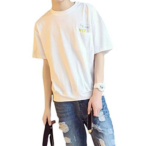 Sunnuy メンズ 服 春夏 Tシャツ 半袖 大きいサイズ 白 おしゃれ ゆったり ビジネス かわいい スポーツウェア フク 18 Off