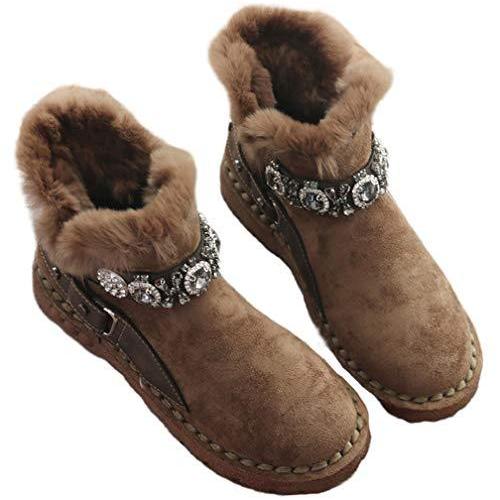 初売りセール ムートンブーツ レディース スノーブーツ 大きいサイズ 滑らない スウェード おしゃれ スキーシューズ 裏起毛 人気ブランド Skylanceronline Com