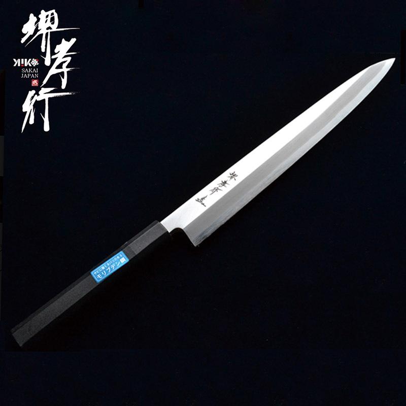 堺孝行 - F1_イノックスパソコン柄 パソコン-Handle_210粍(正夫 (黒柄)) 調理器具-柳刃包丁
