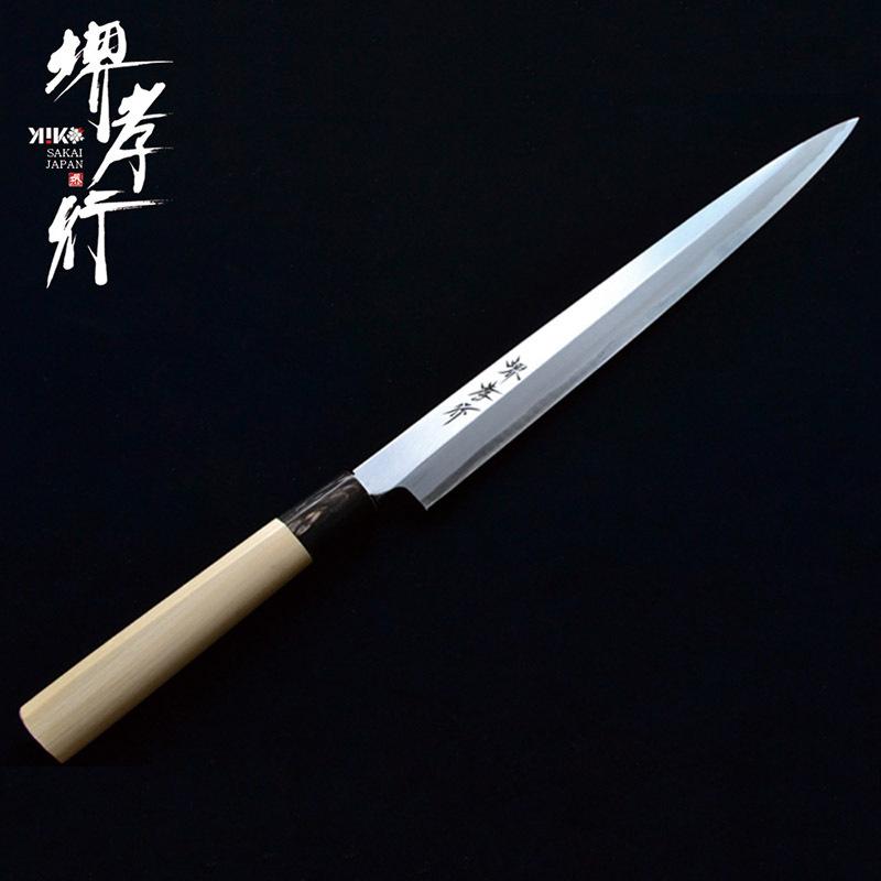 堺孝行 - C4_霞研呉牛柄 Kasumitogi-Suigyue_300粍(ふぐ引) 調理器具-包丁、ナイフ-その他包丁、ナイフ