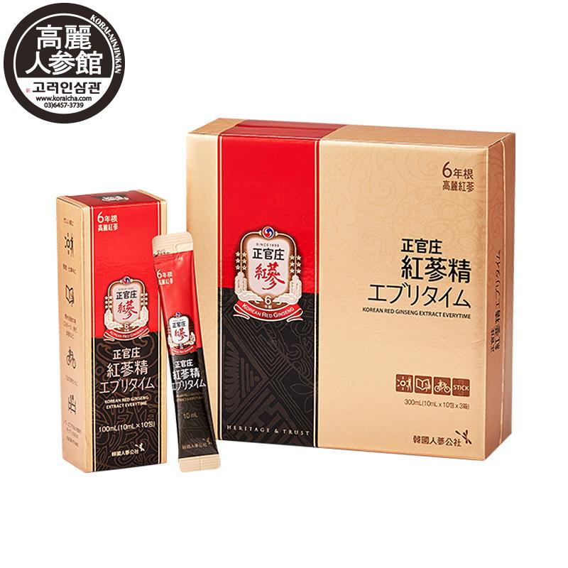 正官庄 高麗人参館 / 紅参精エブリタイム10ml×30包 everytime 正官庄 高麗人参館 / 紅参精エブリタイム10ml×30包 everytime