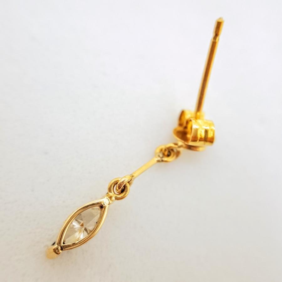 K18天然ダイヤモンド0.44ct ピアス 送料無料 4月誕生石 プレゼント