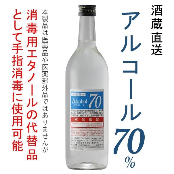 消毒用エタノール代替品として手指消毒に使用可 720ml 高濃度エタノール アルコール度数70 さらさら 速乾性 日本製 菊池酒造 医薬品・医薬部外品ではありません ar70岡山の酒