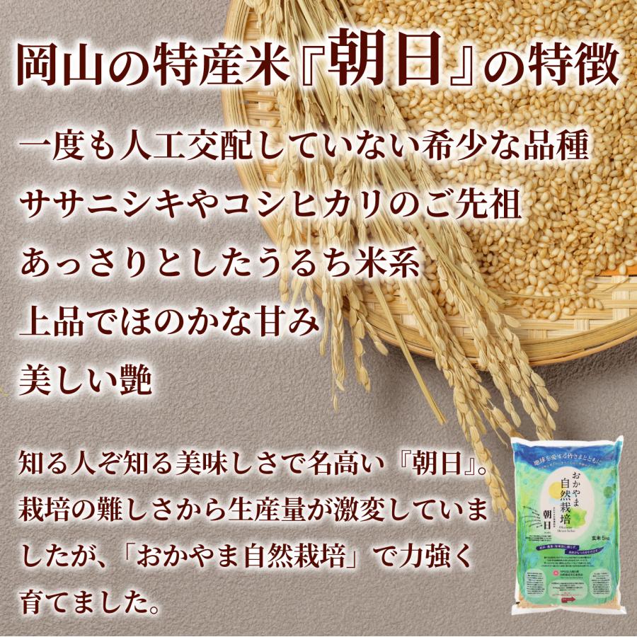 玄米 5kg 自然栽培 朝日米 令和５年産 送料無料 岡山県産 ごはん 農薬・肥料・除草剤に頼らない おかやま 自然栽培 米 [ 木村式 自然栽培 朝日米 後継商品 ]｜kikuchishuzo｜05