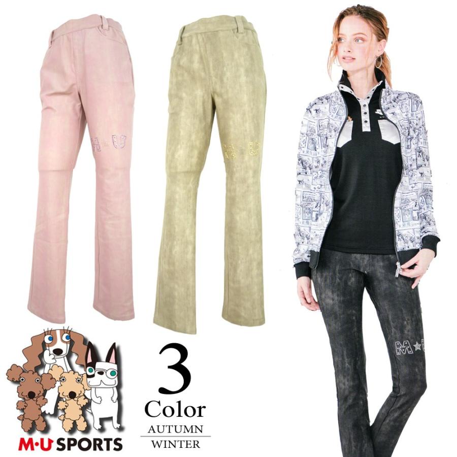 22新作 Muスポーツ ゴルフウェア ロングパンツ M L Ll寸 レディース 秋冬 Sale Kamejikan Com
