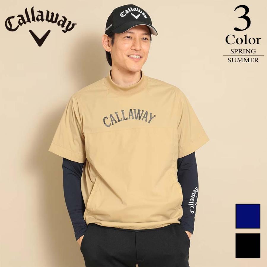 メール便・ゆうパケット キャロウェイ Callaway ゴルフウェア 半袖プルオーバーブルゾン （M/L/LL寸：メンズ） 2023春夏新作モデル  41％OFF/SALE C23116101 : su-c2311610124 : ペアショップSUEHIRO Yahoo!店 - 通販 -