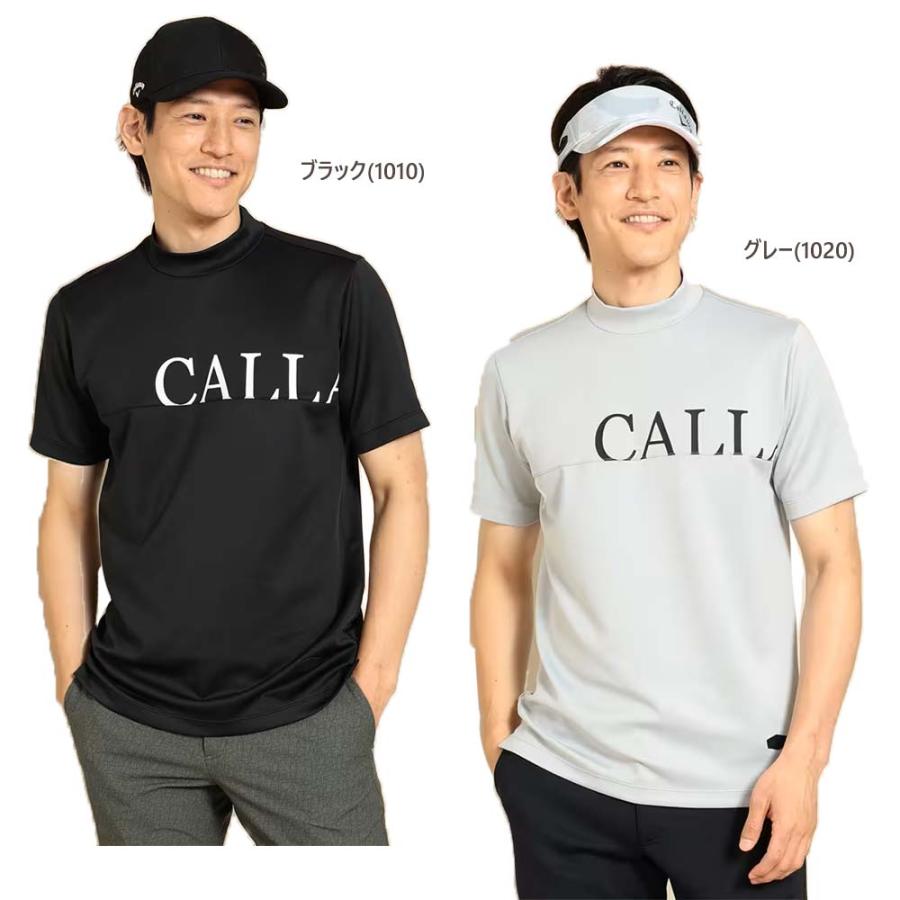 メール便・ゆうパケット キャロウェイ Callaway ゴルフウェア 半袖モックネックシャツ （M/L/LL/3L寸：メンズ） 2023秋冬新作モデル SALE c23234101｜kikuji｜07