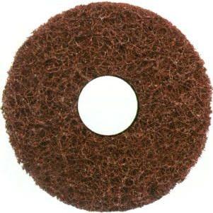 業務用ポリッシャー用品「3M：455mm フロアパッド 茶×5枚