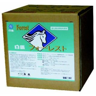 業務用洗剤「万立：フォーレスト 18L入り】樹脂皮膜強化剤兼表面洗浄剤