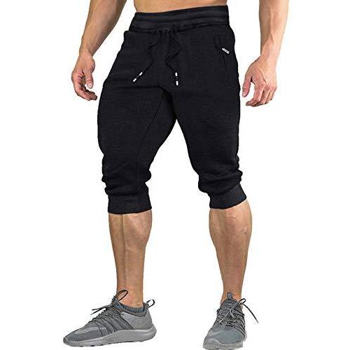 ボトムス パンツ 冬の華 Tacvasen スポーツウェア メンズ クロップドパンツ 吸汗速乾 ジュニア ハーフパンツ 7分丈 ジョガーパンツ 大きいサイズ 無地 テニス 短パン 春用 ブラック 2xl Dfkykbt0 Boulevardrestaurants Com