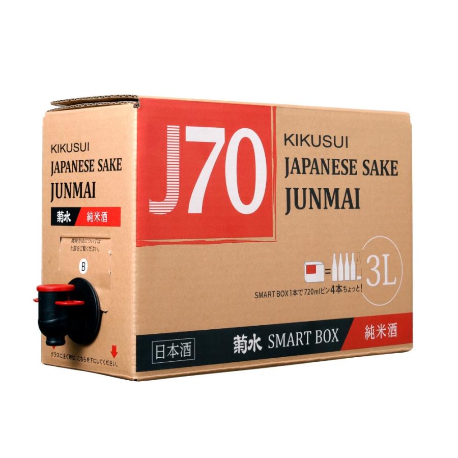 清酒 純米酒 菊水のスマートボックス 3000ml｜kikusui-sake