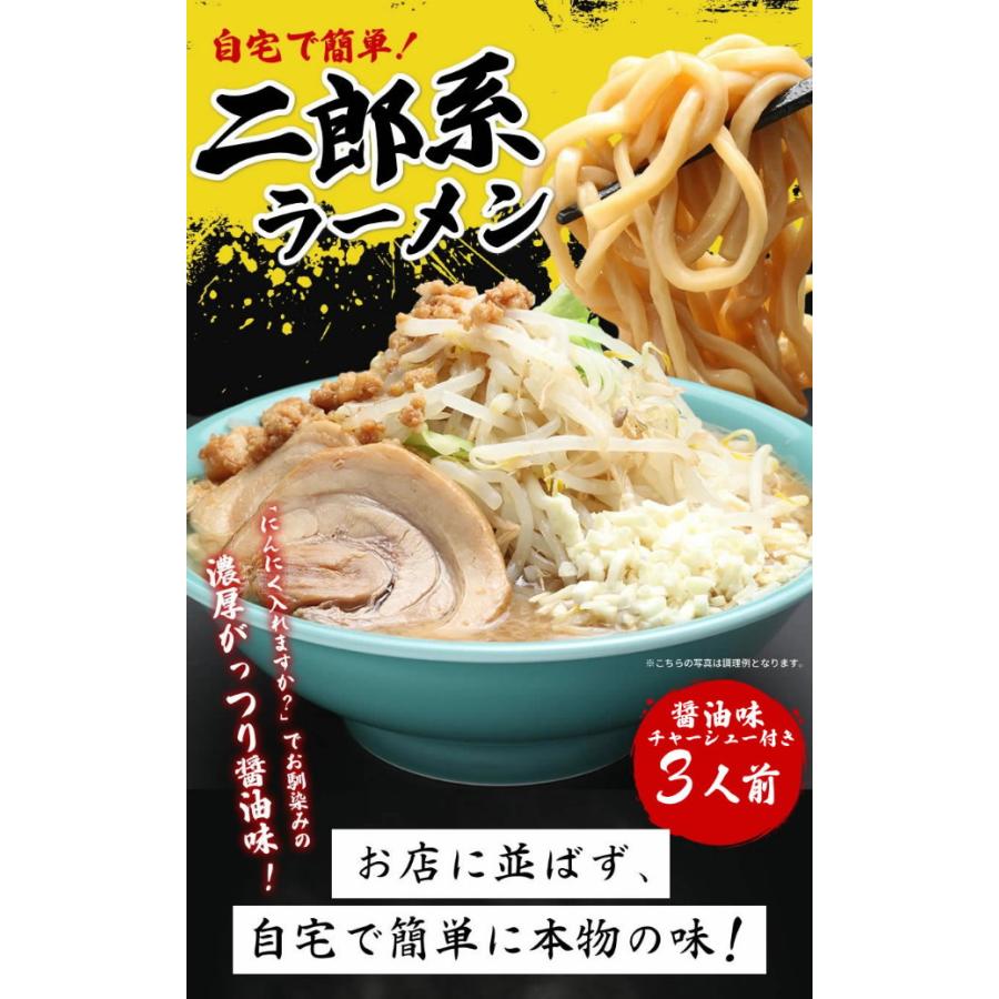 クール便（チャーシュー付き・3食）】 お得用・濃厚にんにく醤油味