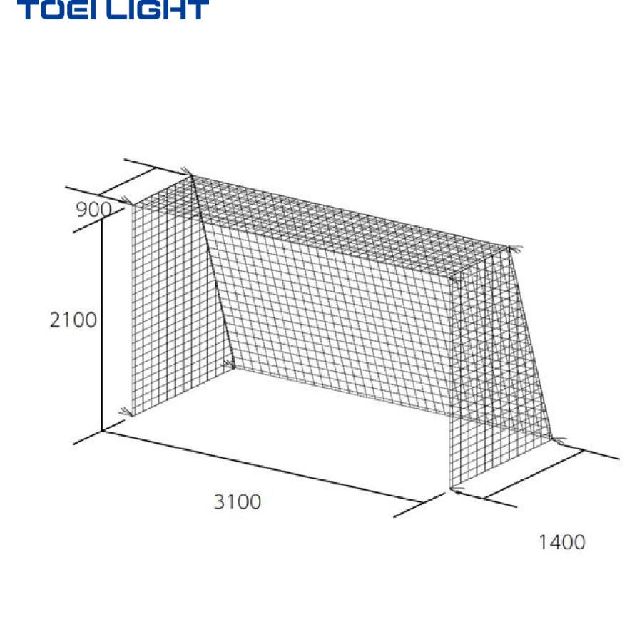 TOEI LIGHT （トーエイライト） 学校体育器具 器具・備品 フットサル・ハンドゴールネット 【ホワイト】 B-2562 ネット フットサル・ハンドゴールネット メンズ・レディース 男性用・女性用 ホワイト 白 9999 3 {SK} TOEI LIGHT（トーエイライト） (個人宅配送不可)(送料無料) フットサル