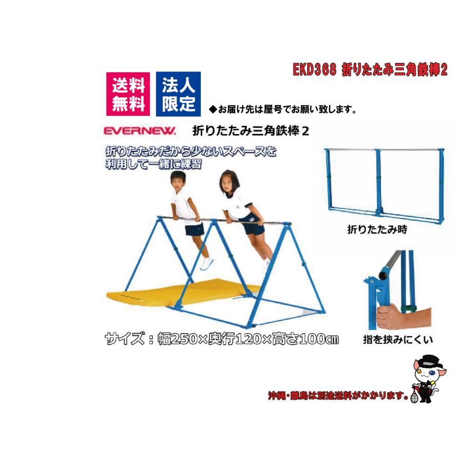 EVERNEW（エバニュー） (個人宅配送不可) 学校 体操 鉄棒 折りたたみ