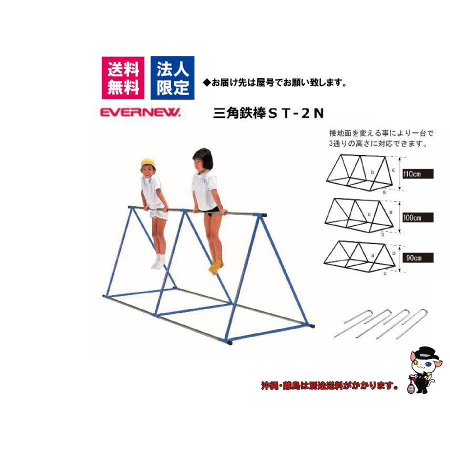 (個人宅配送不可) EVERNEW エバニュー 学校 体操 鉄棒 三角鉄棒ＳＴ-２Ｎ EKD391 (送料無料)の画像