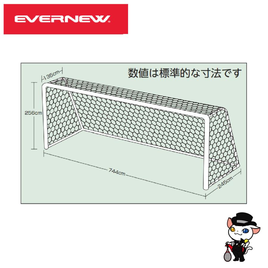 EVERNEW（エバニュー） サッカー 一般サッカーゴールネット亀甲S116 2