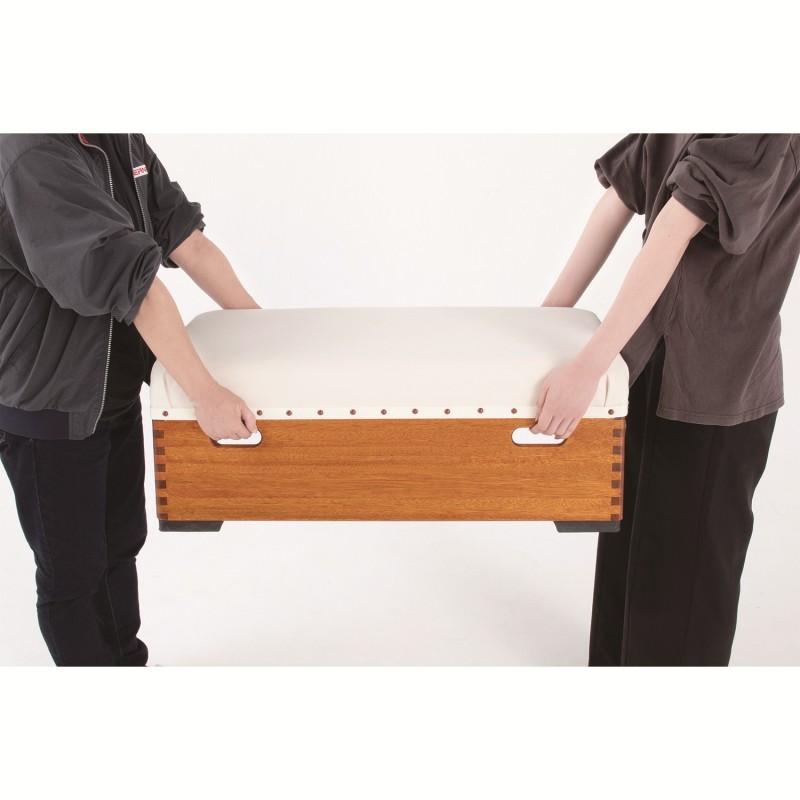 (個人宅配送不可)（送料無料）EVERNEW エバニュー 体操 体育 学校 とび箱M-100C 白・赤・黄・緑・青 小学校用 EKF306の画像