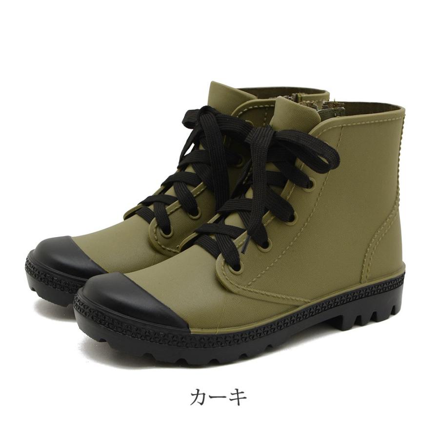 レインブーツ 長靴 レディース おしゃれ 可愛い 防水 ブーツ ショートブーツ レディース レースアップ ローヒール 黒 晴雨 サイドジップ 雨 靴 K10 レディース靴の店 Shop Kilakila 通販 Yahoo ショッピング
