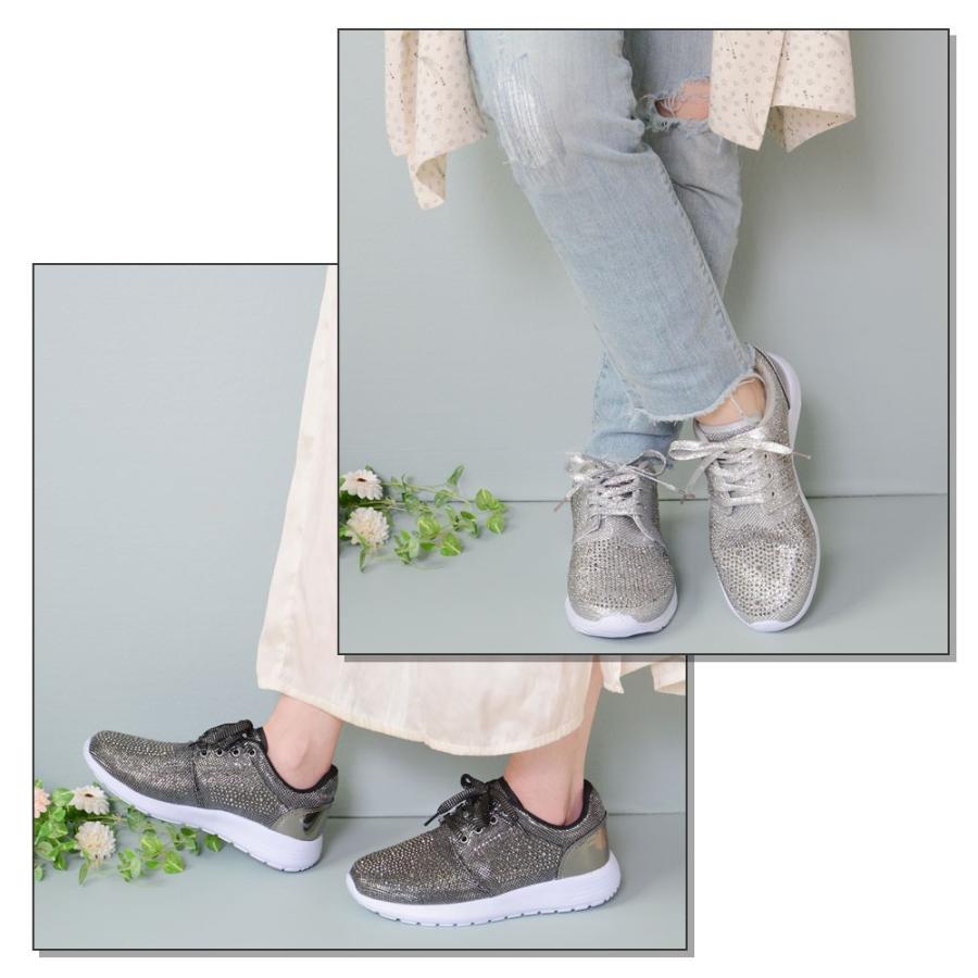 スニーカー グリッタースニーカー レディース おしゃれ 軽量 軽い Eva ラメ ラインストーン ローカット ローヒール カジュアル 痛くない 歩きやすい 靴 K112 レディース靴の店 Shop Kilakila 通販 Yahoo ショッピング