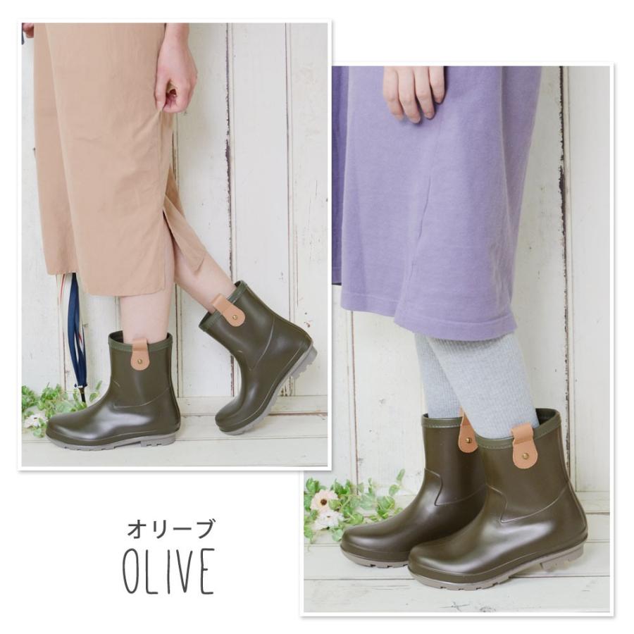 レインブーツ 長靴 レディース おしゃれ ミドル 防水 ブーツ ショートブーツ レディース カジュアル 黒 雨 雨具 プルバック レザー 靴 K69 レディース靴の店 Shop Kilakila 通販 Yahoo ショッピング