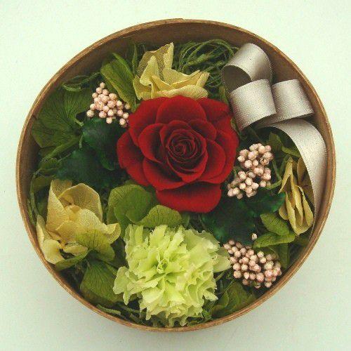 プリザーブドフラワー プレゼント プリザーブドフラワーラウンド