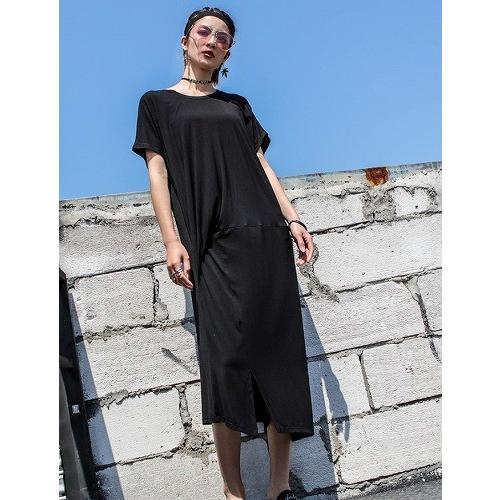 個性的 ワンピース レディース モード系 ひざ丈 マキシ丈 半袖 イベント ステージ衣装 コスプレ 10代 代 30代 40代 50代 Hr Kilalion キラリオン 通販 Yahoo ショッピング