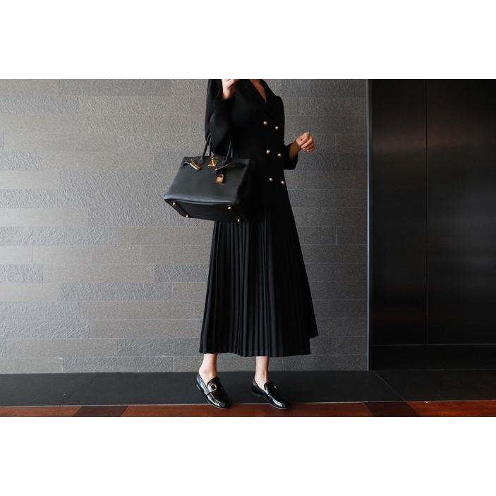 ワンピース レディース ロング モード系 ダブルジャケット風 プリーツ シフォン オフィス お出かけ 10代 代 30代 40代 50代 Iw Kilalion キラリオン 通販 Yahoo ショッピング